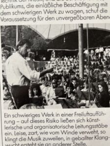 Tineke at the youth orchestra